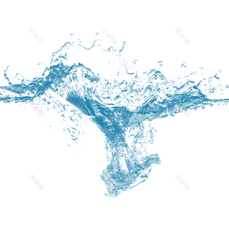 效果图片,飞溅元素,水花PNG,蓝色免抠素材